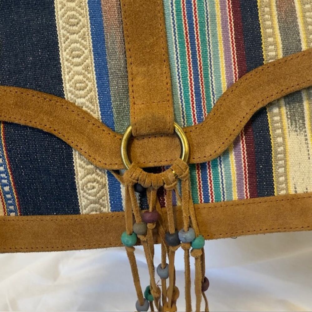 Shiraleah Chicago Boho‎ Western Clutch Southwestern Tapestry Tassel Bag - Picture 12 of 14